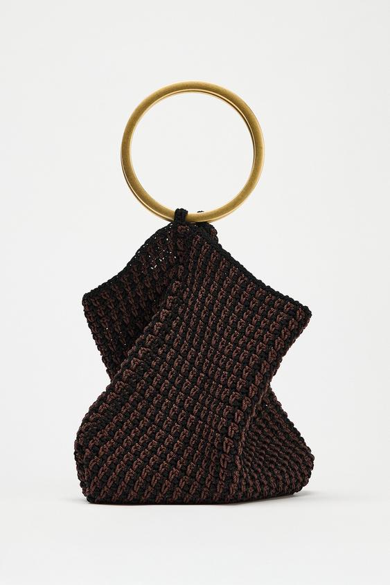 PLETENÁ KABELKA S KOVOVÝM UCHEM - Vícebarevné od Zara - Obrázek 1