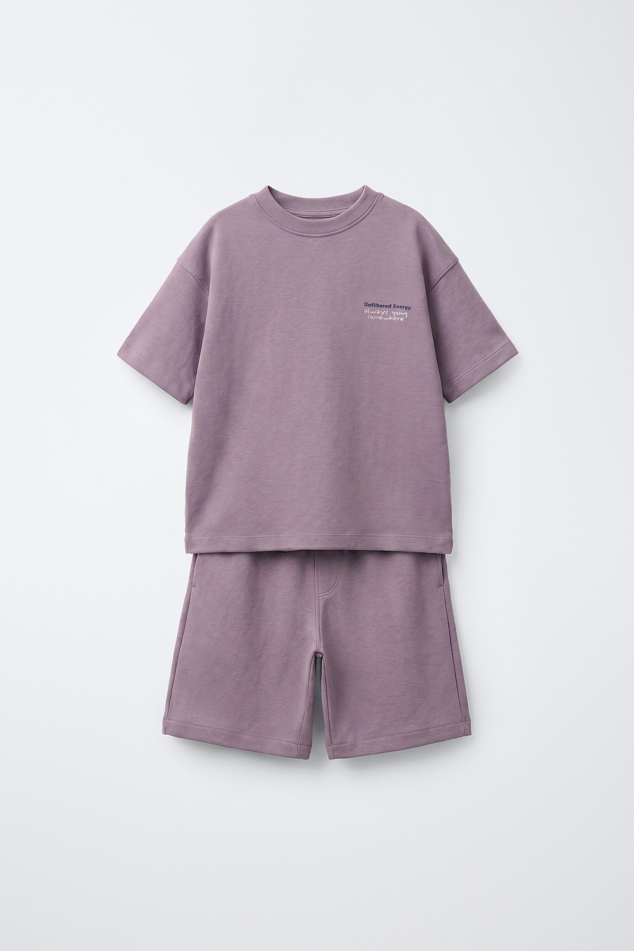Детские шорты Zara INTERLOCK T-SHIRT & BERMUDA SET — фото 2