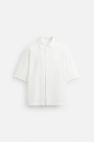 TEXTURED RELAXED FIT SHIRT - White by Zara