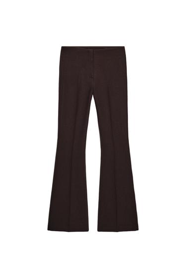 Zara ZVONASTE PANTALONE SA BOČNIM ŠAVOVIMA – Smeđa