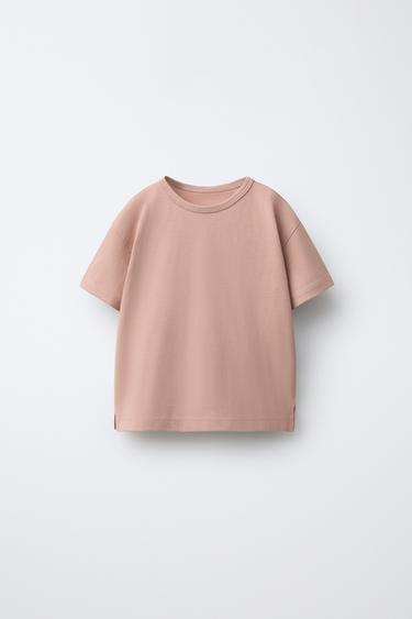 PLAIN T-SHIRT - Chocolate by Zara
