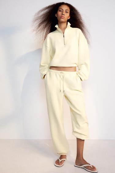 PANTALÓN JOGGER - Amarillo de Zara