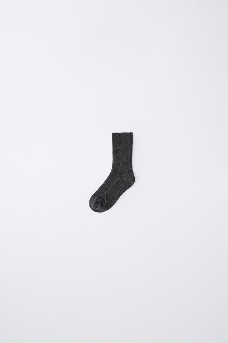 STORIESZ - WOOL AND CASHMERE MID SOC — Dark anthracite