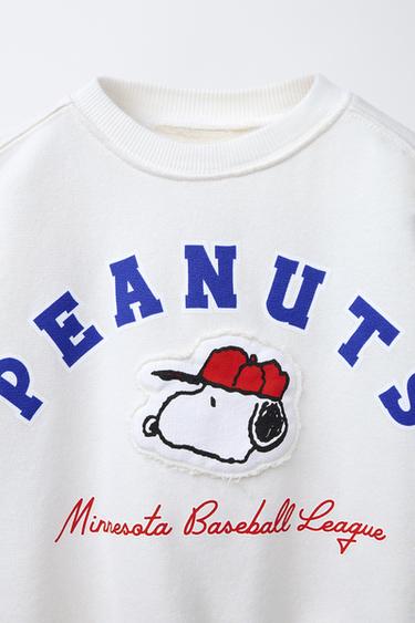 SNOOPY PEANUTS™ PATCH SWEATSHIRT - Oyster-white by Zara - Image 2