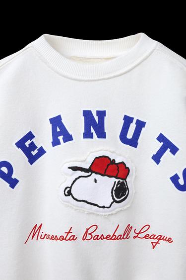 Zara SNOOPY PEANUTS™ PATCH SWEATSHIRT - Oyster-white