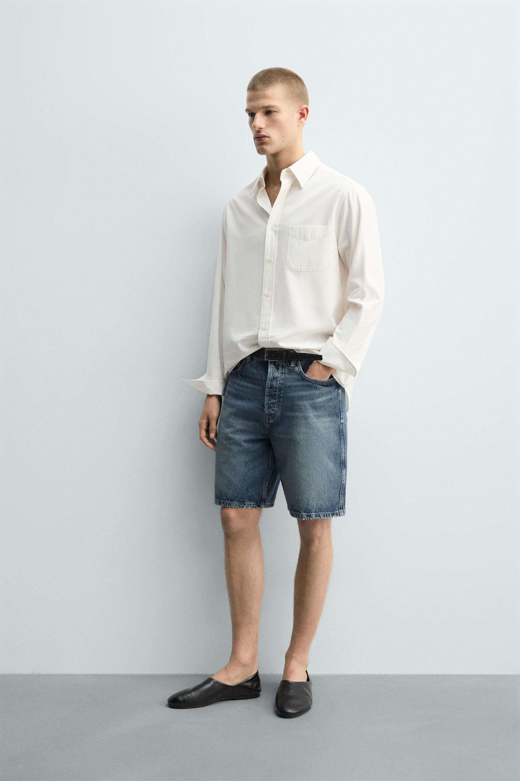 BERMUDA EN DENIM STRAIGHT FIT