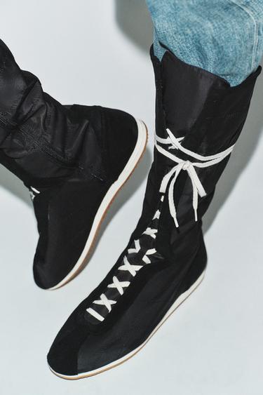 BOTTES SPORT EN TISSU - Noir de Zara - Image 2
