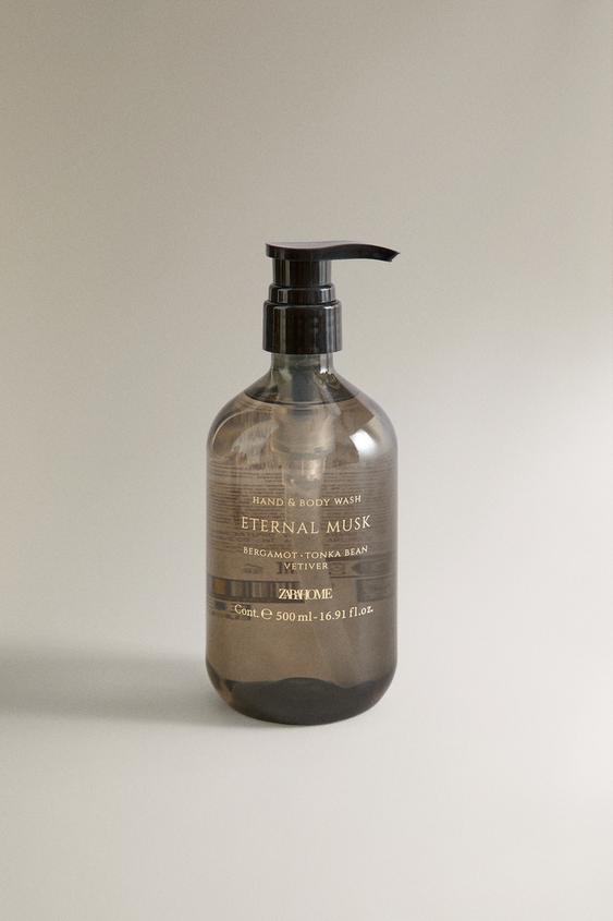 (500 ML) SABONETE LÍQUIDO DE MÃOS E CORPO ETERNAL MUSK - Cinzento da Zara - Imagem 0