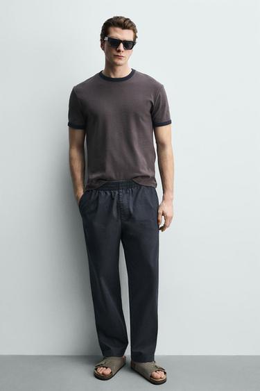 SANDALES EN CUIR À BRIDES - Vert de Zara - Image 1