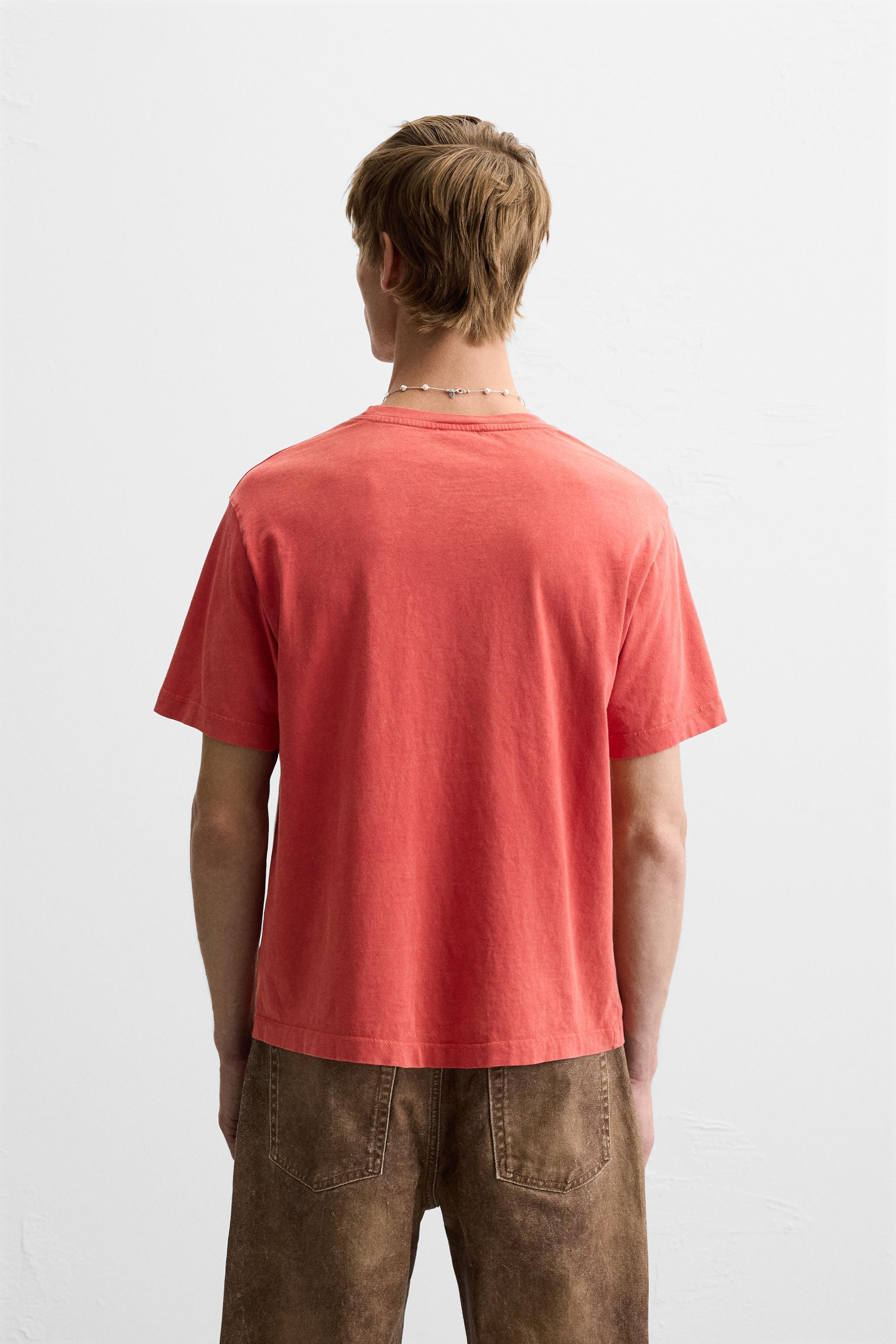 Tシャツ・カットソー R13 FW25 CROPPED WORK SHIRT (R13W7298 R558B) Cropped T-shirt with color block logo print in Chalk for