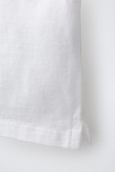 EMBROIDERED SLOGAN T-SHIRT - White by Zara - Image 3