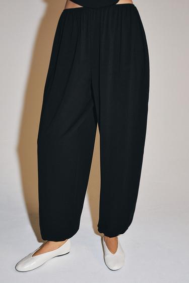 SAROUEL TROUSERS - Black by Zara