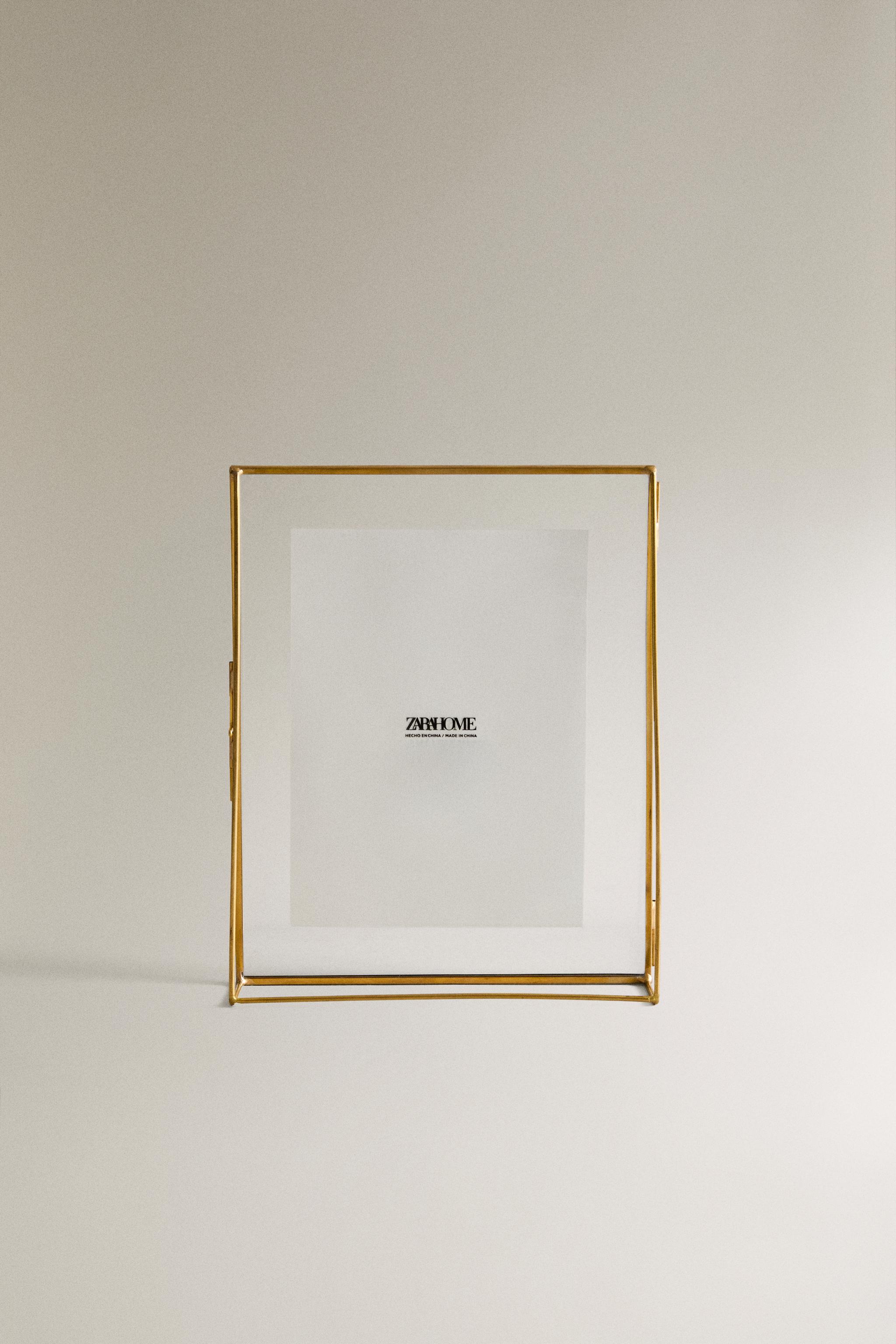 TRIANGULAR STRUCTURE PICTURE FRAME - Golden | ZARA United States