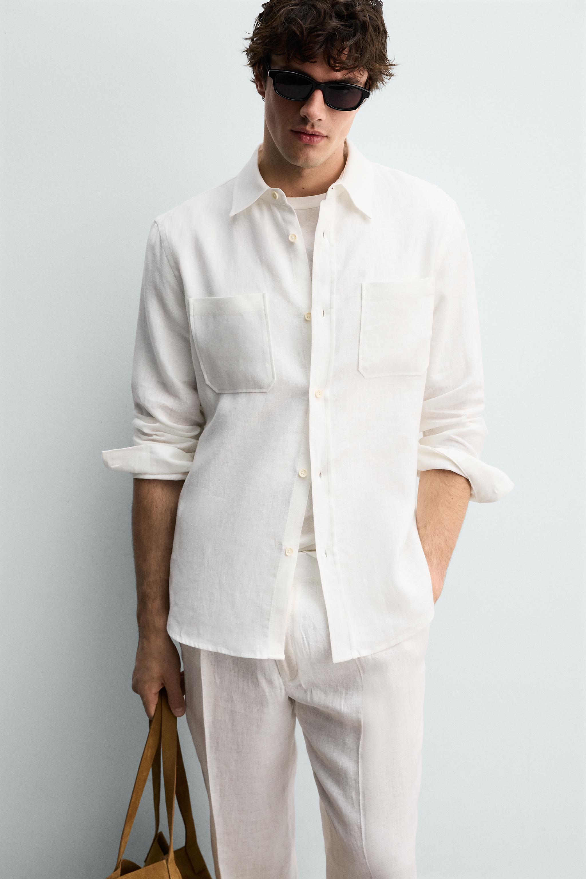 CHEMISE REGULAR FIT 100% LIN
