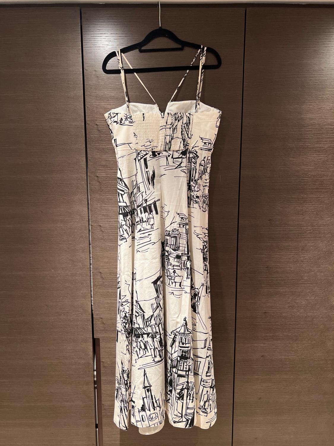 PRINTED MIDI DRESS - Image 3