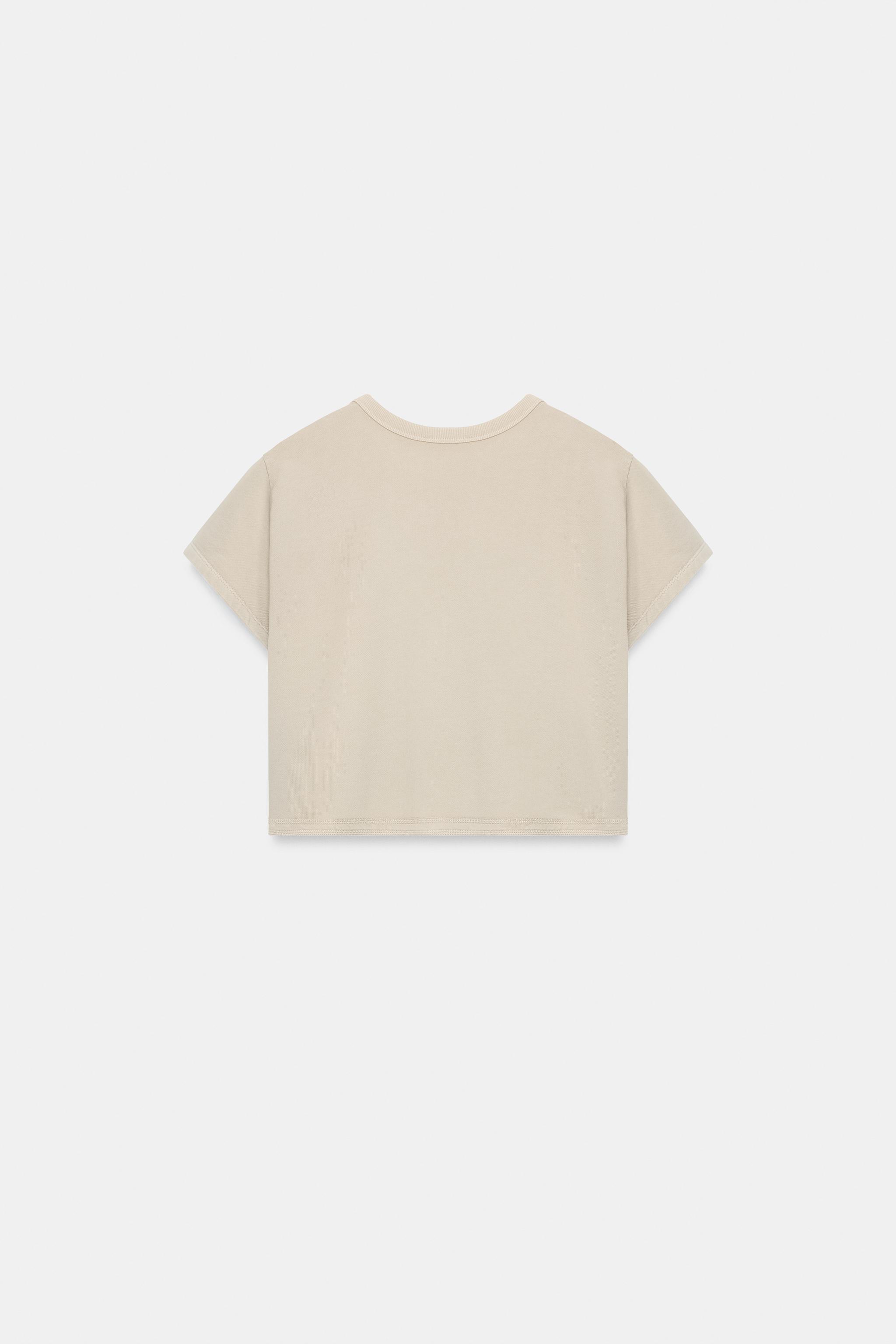 SOLUK EFEKTLİ KISA T-SHIRT - Görsel 5