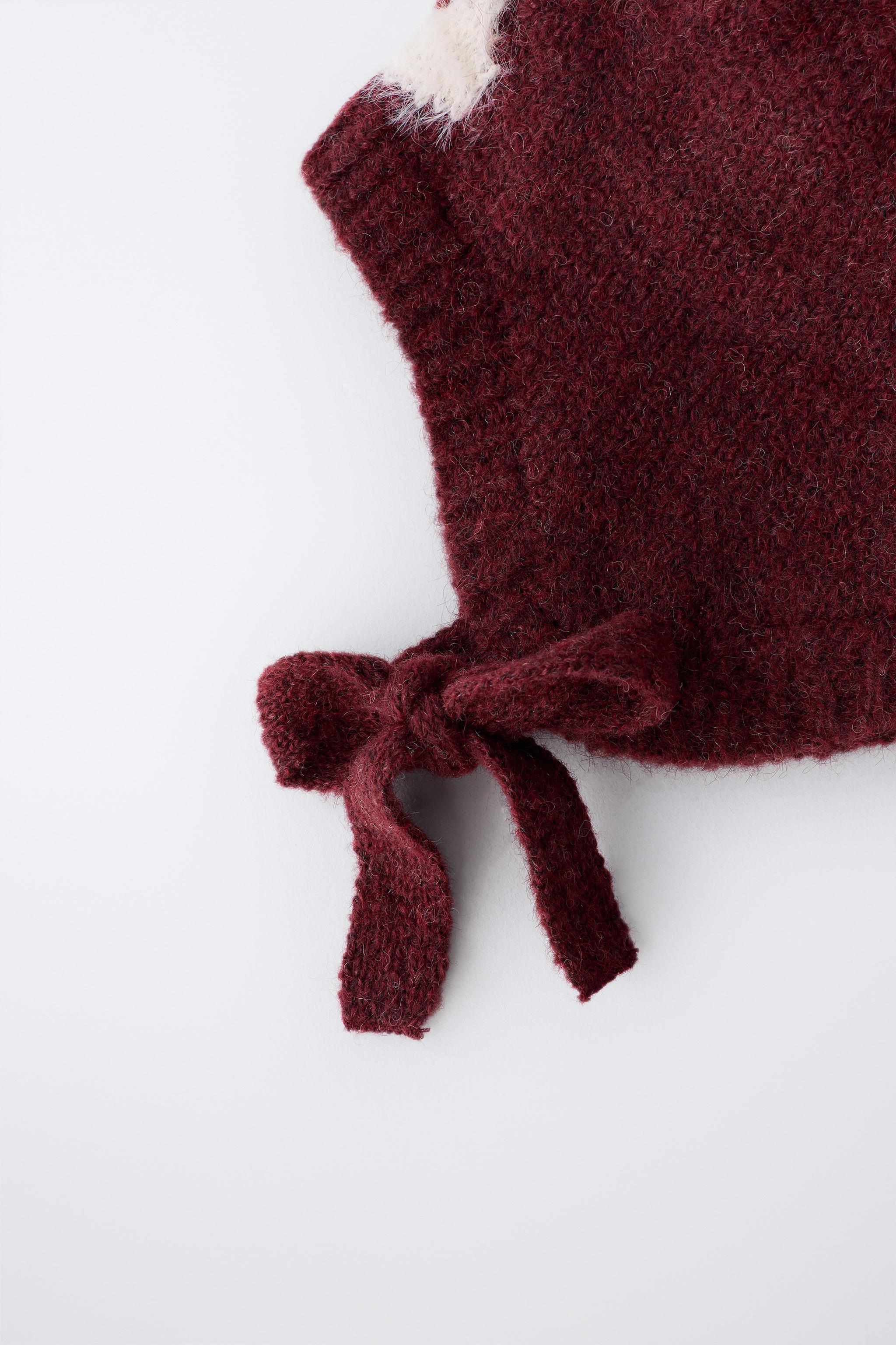 REINDEER KNIT BONNET