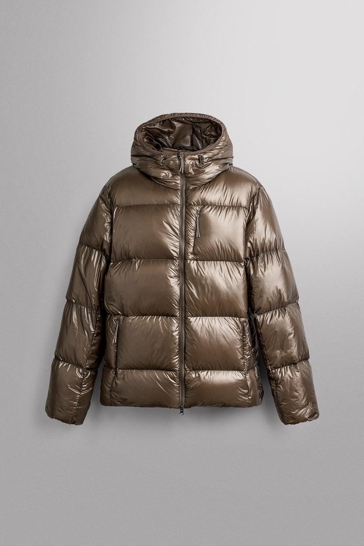 TECHNICAL 90/10 DOWN JACKET — Light brown