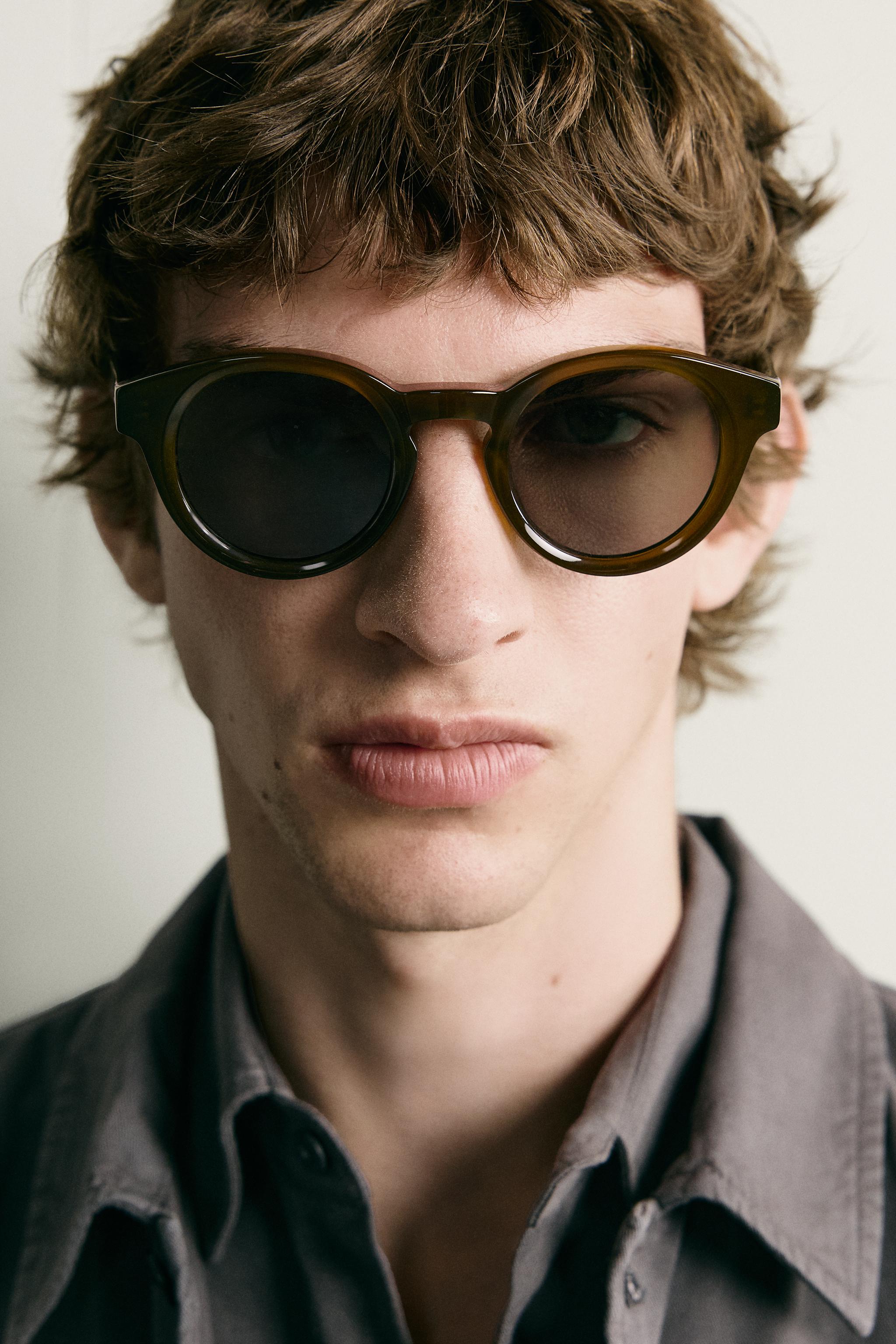Мужские солнцезащитные очки Zara ROUND SUNGLASSES — фото 2