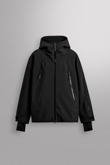 RECCO® WATERPROOF SKI PUFFER JACKET - Black by Zara