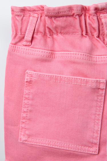 BERMUDA PAPERBAG CONFORT SARGA - Fuchsia de Zara - Image 3