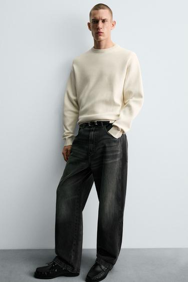 PULL STRUCTURÉ DOUX - Blanc cassé de Zara - Image 5