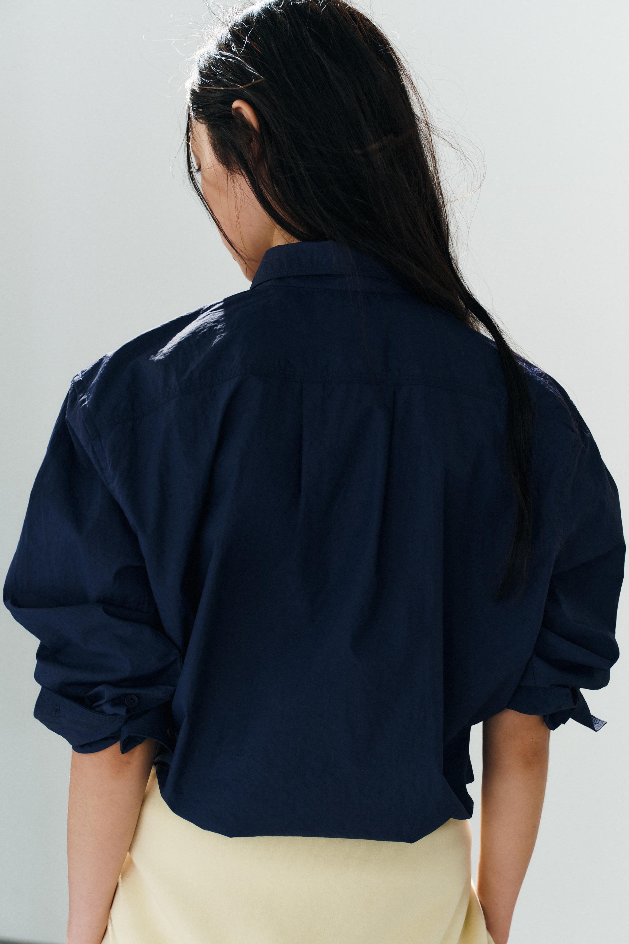 NYLON ZIP-UP SHIRT