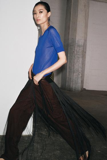 EXTRA-FINE KNIT TOP - Bluish by Zara - Image 0