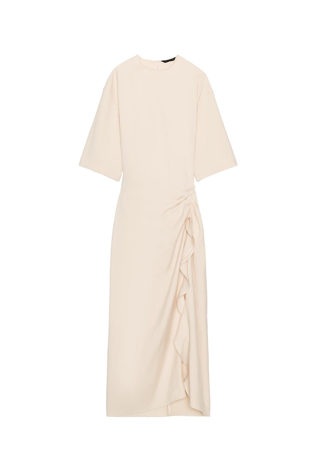 ZW COLLECTION DRAPED MIDI DRESS - image 3