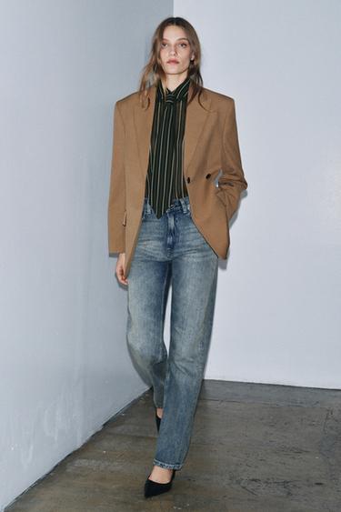 JEANS ZW COLLECTION RECTOS TIRO ALTO - Azul medio de Zara