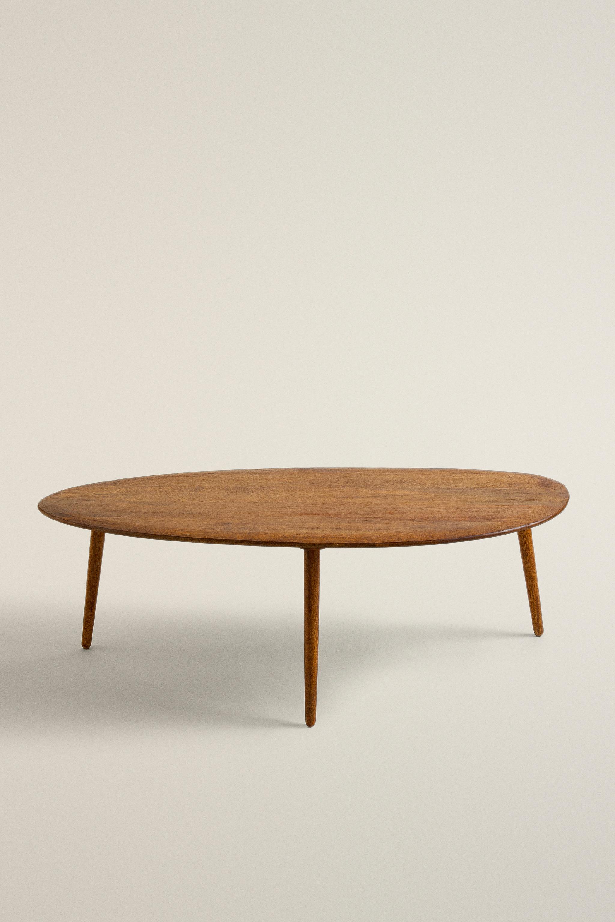 BEVELED WOOD COFFEE TABLE