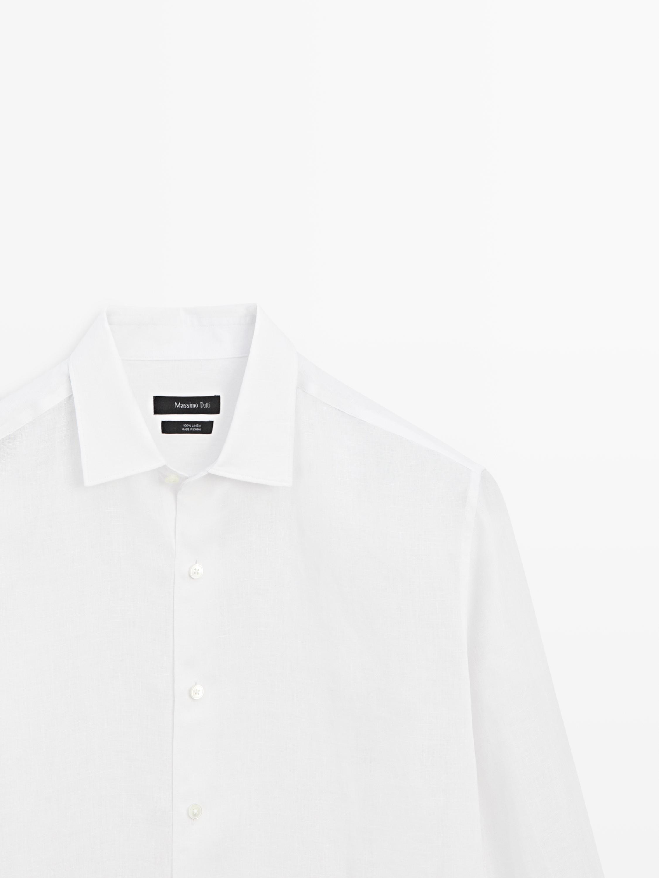 Extra fine regular fit linen shirt