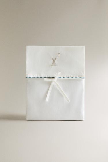 RABBIT COT PILLOWCASE AND FLAT SHEET SET - Multicoloured by Zara
