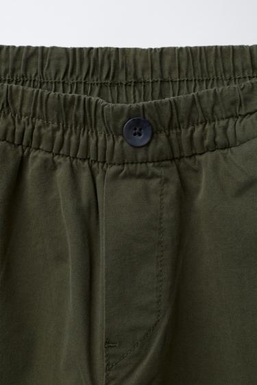 BALLOON TROUSERS WITH PLEATS - Mid-green by Zara - Image 2