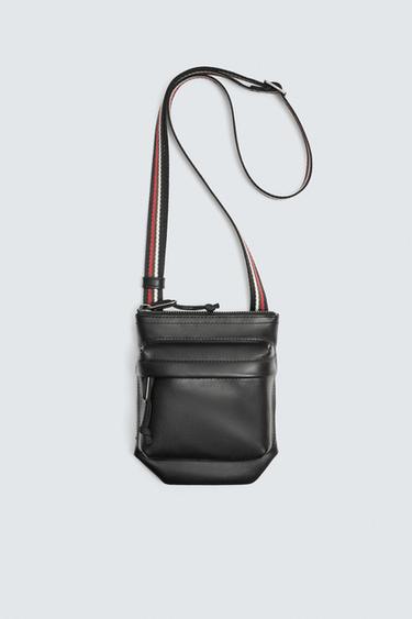 MALA A TIRACOLO PELE BOBBY GILLESPIE X ZARA - Preto da Zara