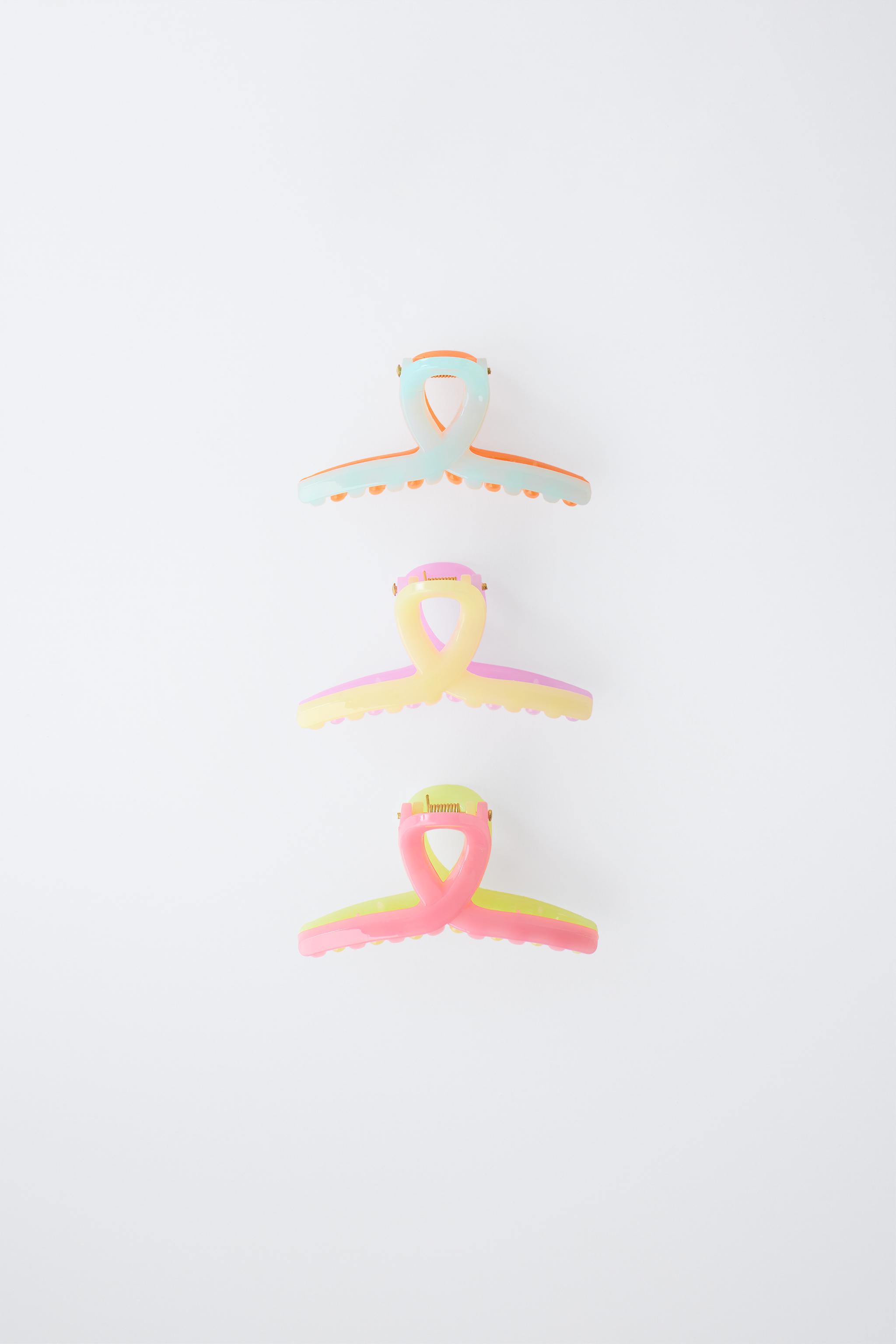 Детские аксессуары Zara THREE-PACK OF KNOTTED CLIPS