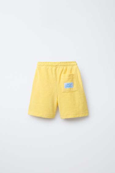 BERMUDA EFFET SERVIETTE - Jaune de Zara - Image 1