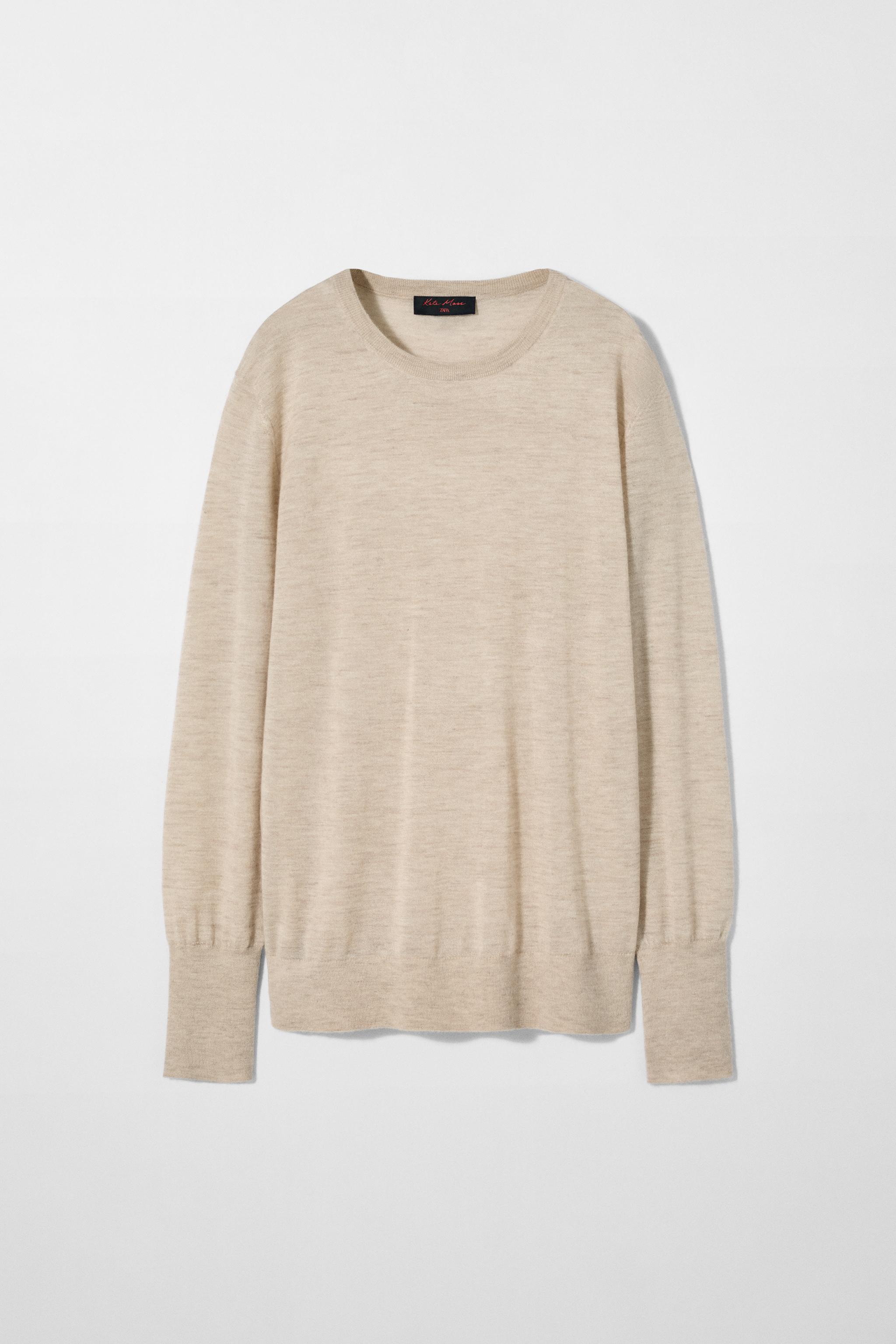 CASHMERE KNIT SWEATER KATE MOSS X ZARA - Sand | ZARA United States