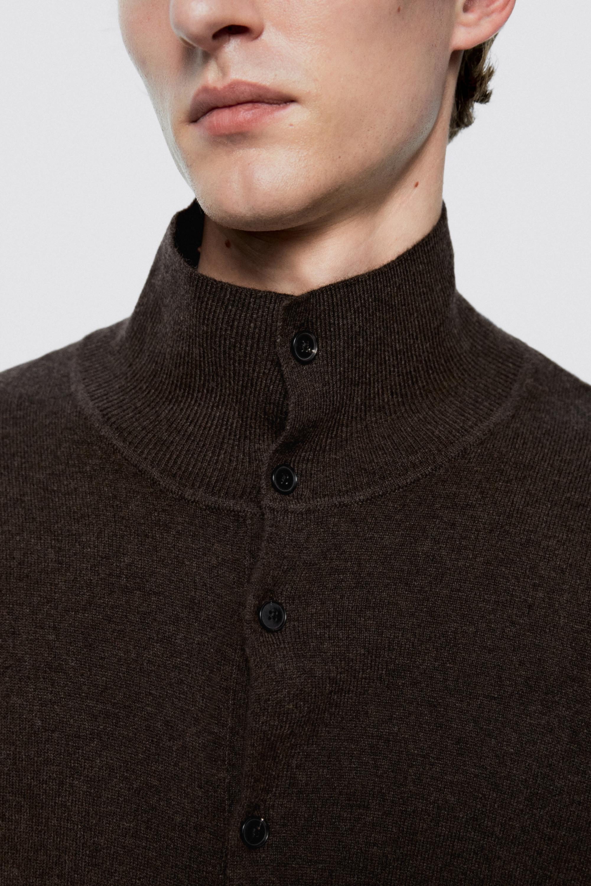 Wool blend button-up knit cardigan - LIMITED EDITION