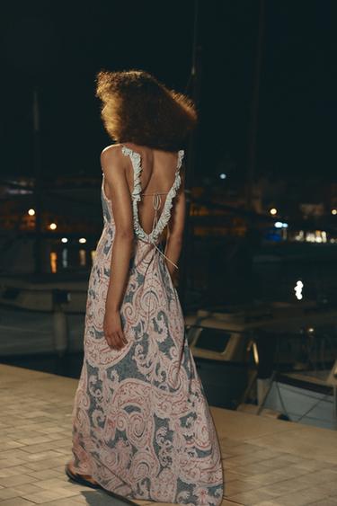 СУКНЯ-СЛІП ZW COLLECTION ІЗ ПРИНТОМ - Принт Zara