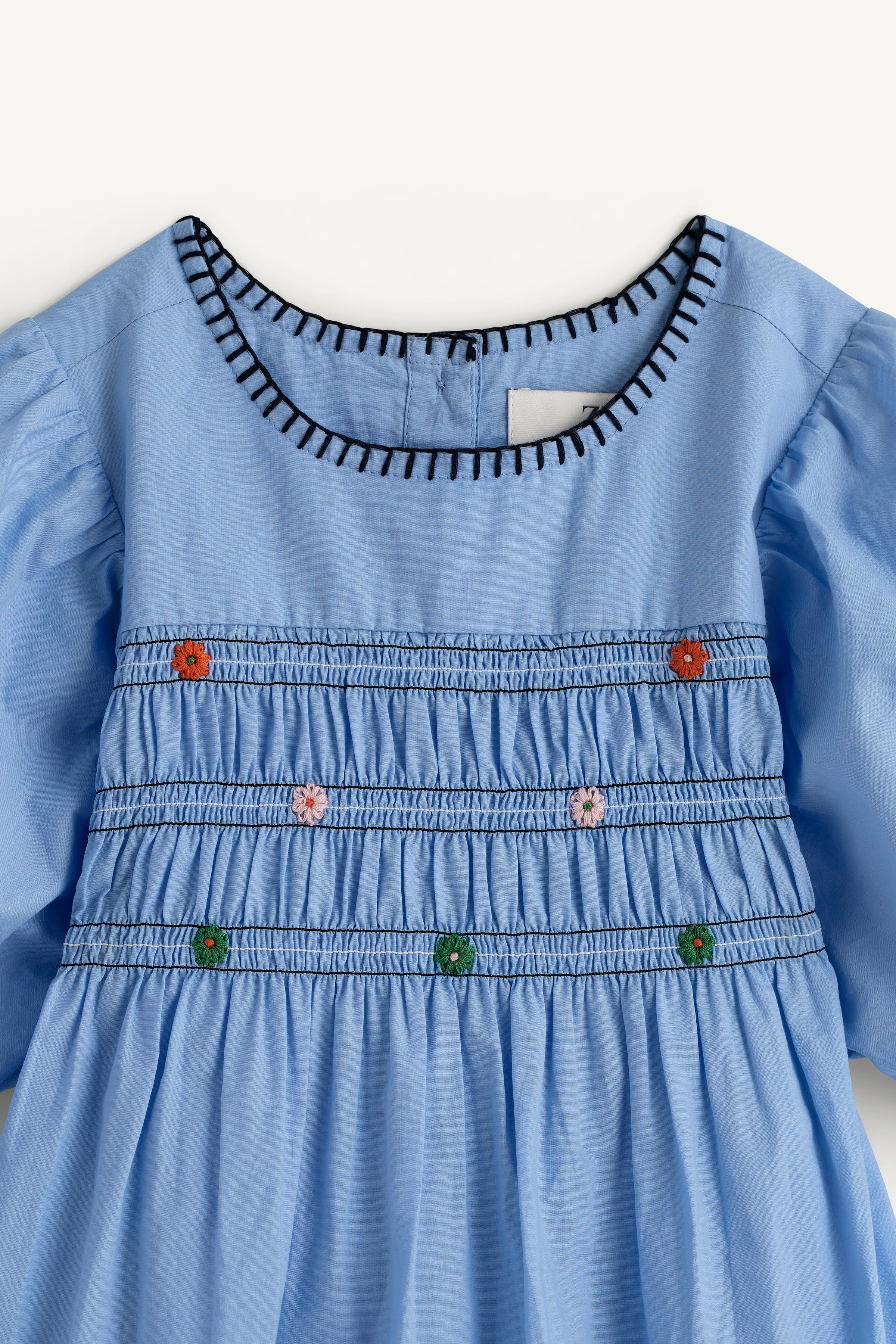 ROBE ÉLASTIQUES FLEURS BRODÉES LIMITED EDITION