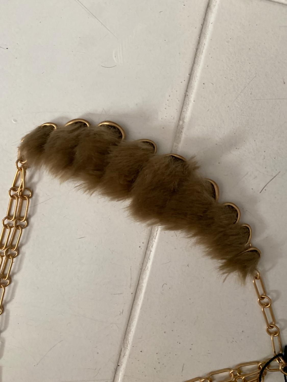 LIMITED EDITION FAUX FUR CHAIN BELT - Image 2