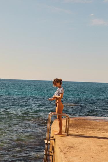 FADED SHORT SLEEVE T-SHIRT - striped by Zara