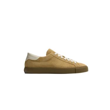 LEATHER TRAINERS - Camel Brown by Zara