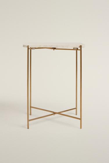 MARBLE SIDE TABLE — Cream 2