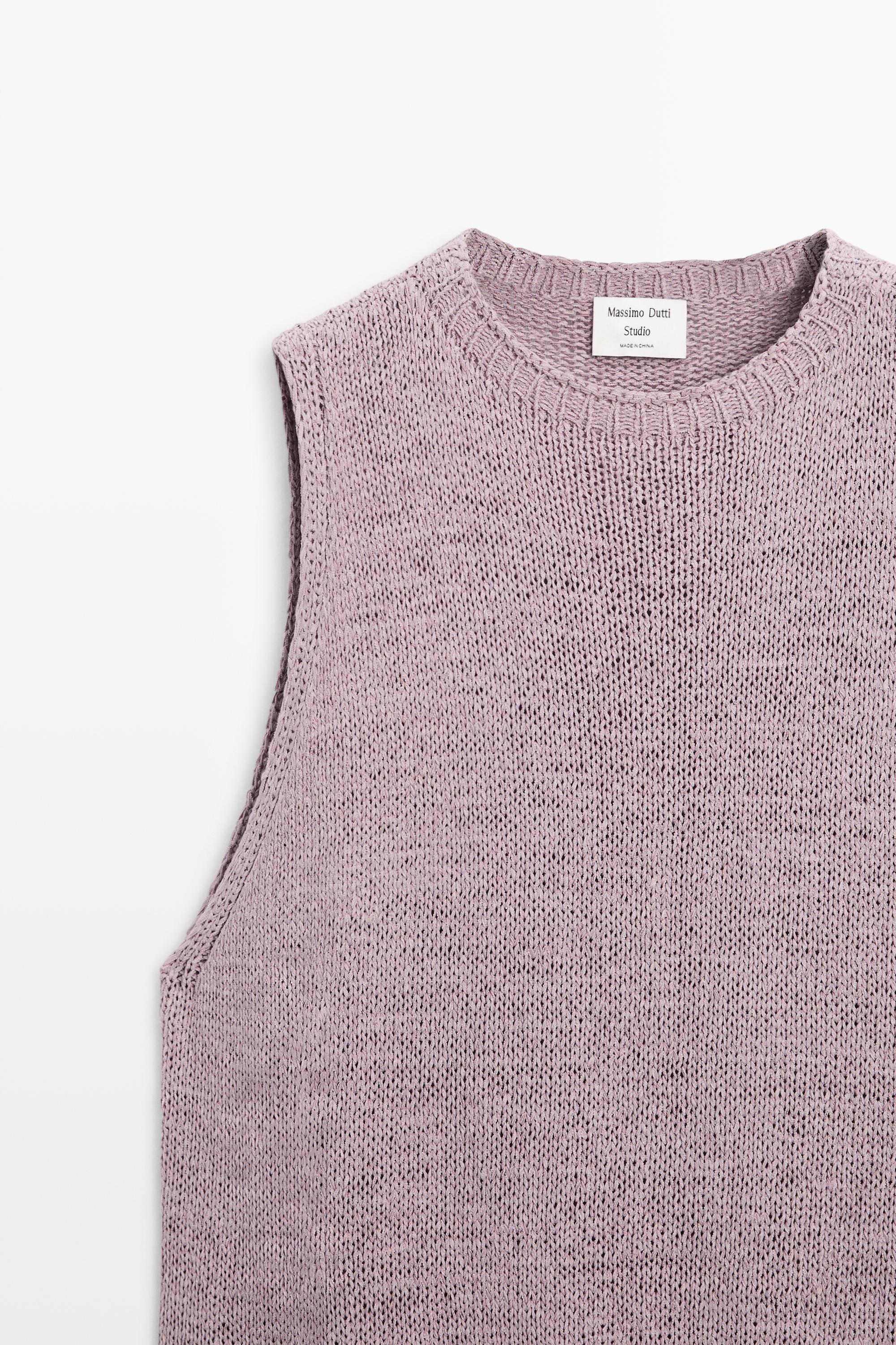 Top en maille encolure américaine soie - STUDIO
