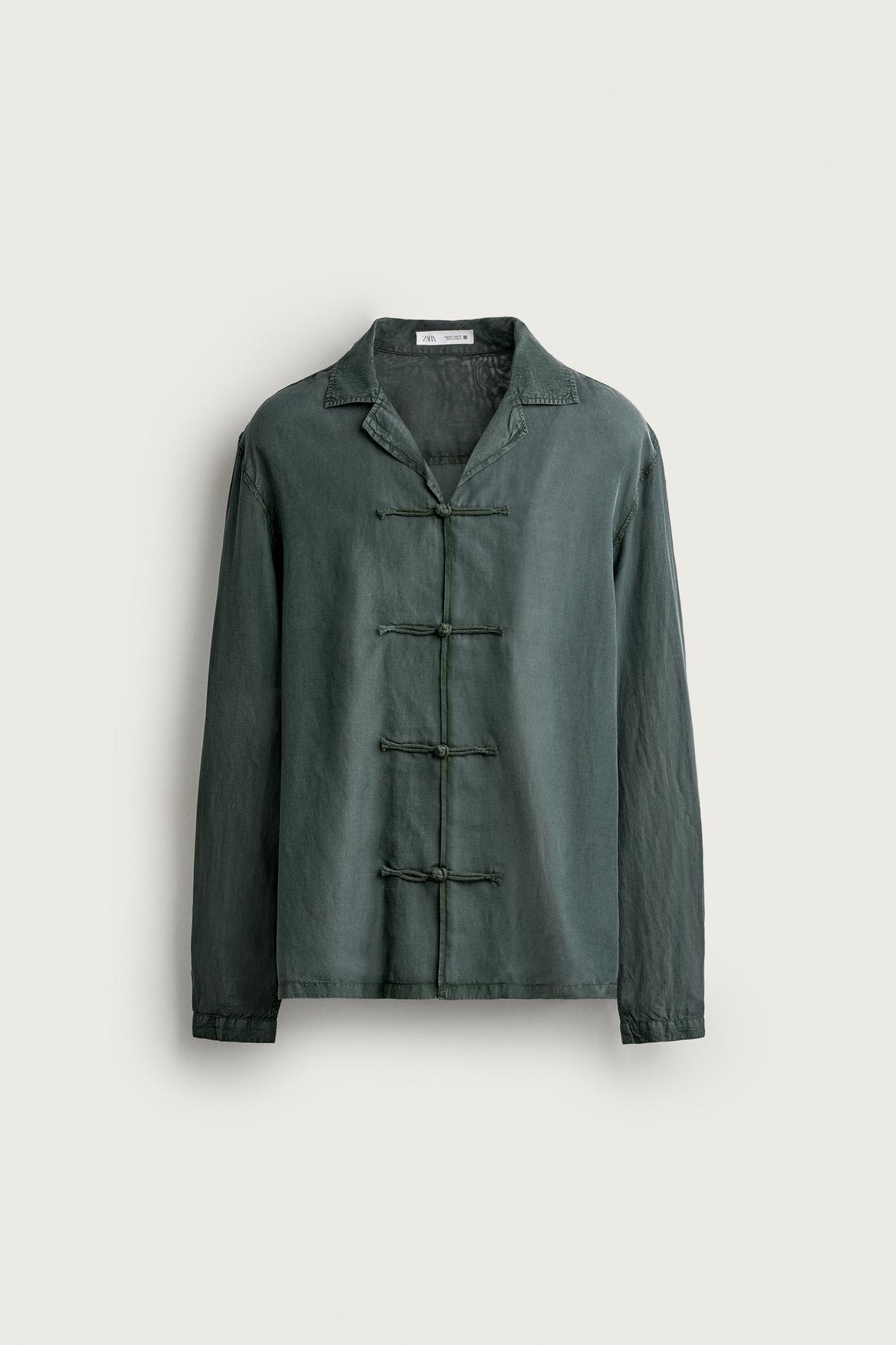 FLUID FROG FASTENING SHIRT — Green