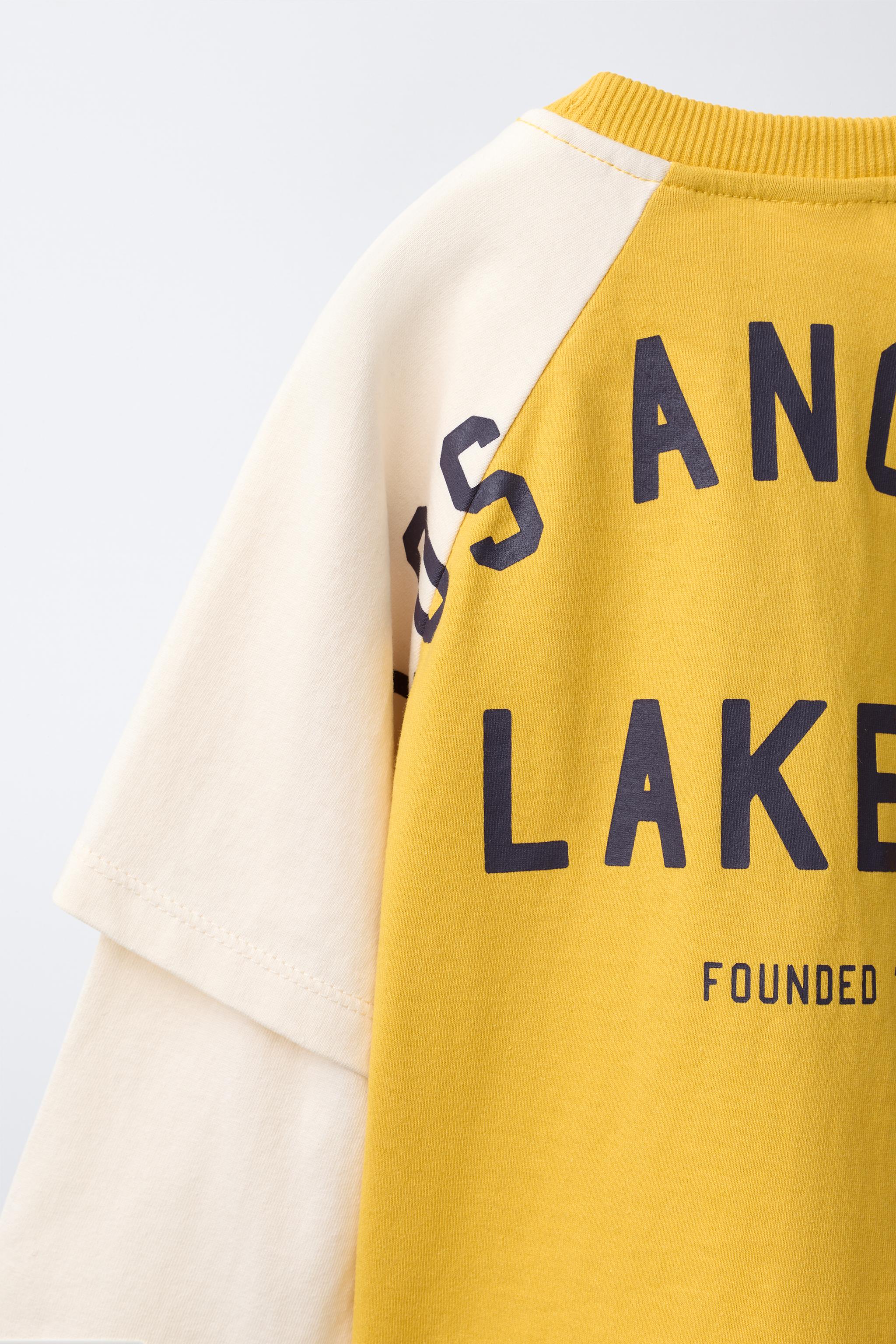 NBA LOS ANGELES LAKERS DOUBLE SLEEVE T-SHIRT
