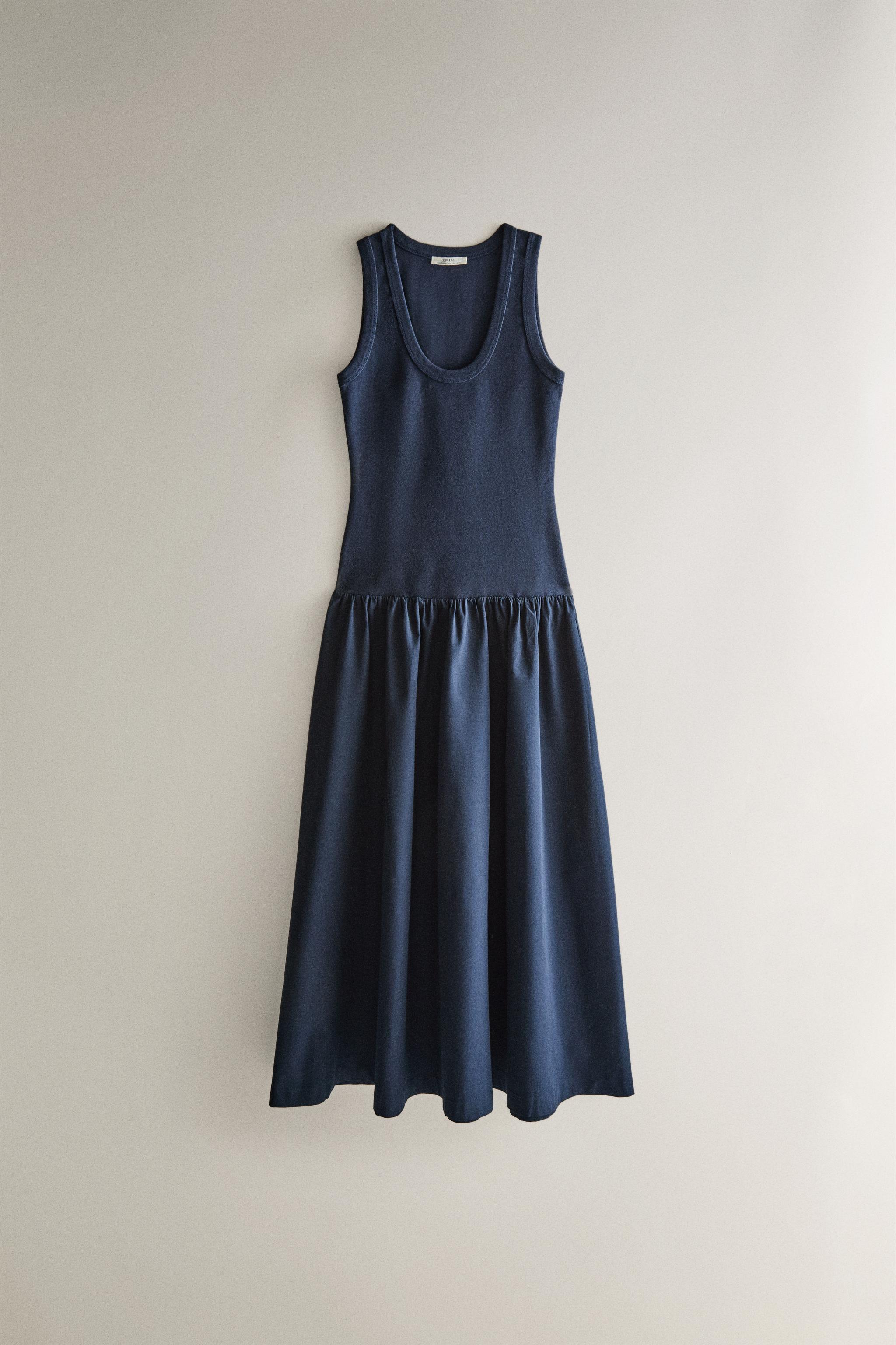FLARED MIDI DRESS