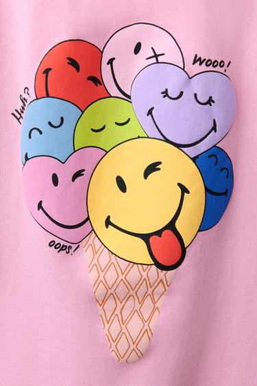 SMILEYWORLD ® PRINT T-SHIRT - Pink by Zara - Image 3